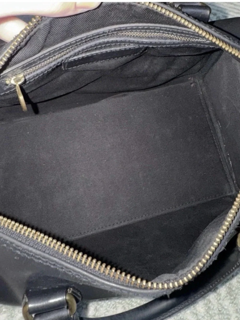 Ralph Lauren Black Leather Top-Handle Satchel Boston Speedy